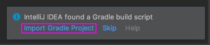 Sugerencia de Gradle